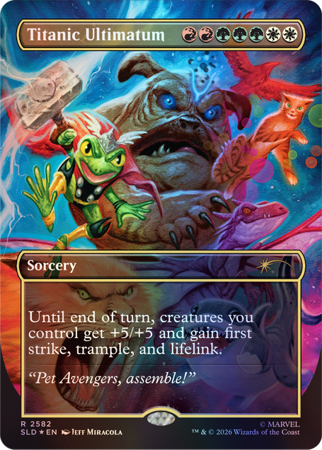 Magic: The Gathering TCG: Secret Lair x Marvel: Earth's Mightiest Pets Foil Edition