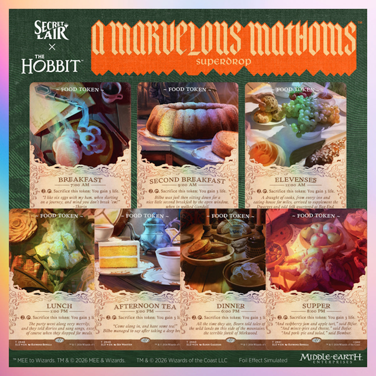 Magic: The Gathering TCG: Secret Lair x The Hobbit - Second Breakfast and Beyond (Tradition Foil Edition)