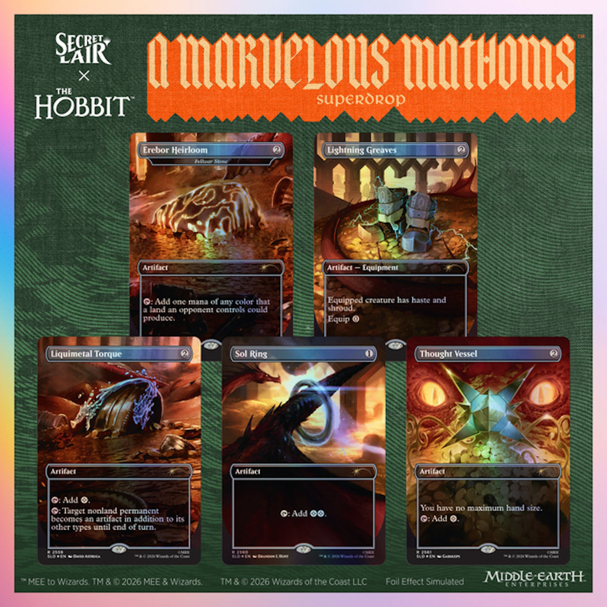 Magic: The Gathering TCG: Secret Lair x The Hobbit - SMAUG'S SPOILS (Tradition Foil Edition)