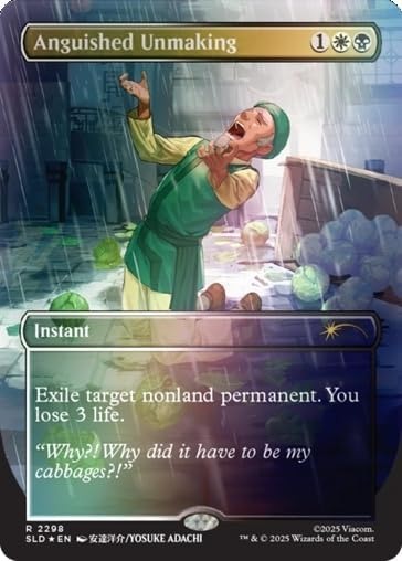 Magic: The Gathering TCG: Secret Lair x Avatar The Last Airbender - My Cabbages! - Rainbow Foil Ediition Card Game Wizards of the Coast
