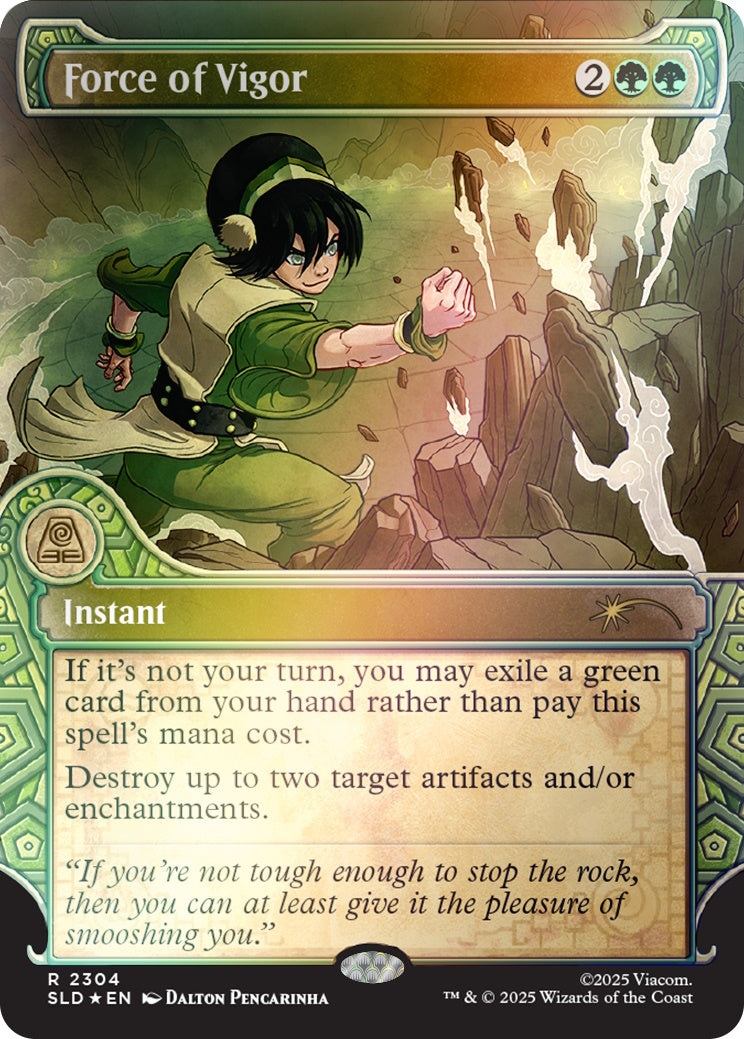 Magic: The Gathering TCG: Secret Lair x Avatar The Last Airbender - One with the Elements - Rainbow Foil Ediition Card Game Wizards of the Coast
