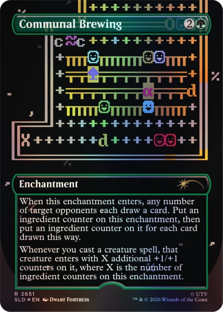 Magic: the Gathering TCG: Secret Lair x Dwarf Fortress - Create New World (Traditional Foil Edition) Card Game Wizards of the Coast