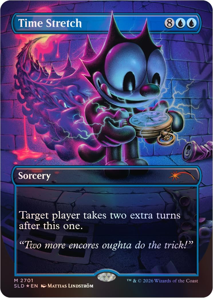 Magic: the Gathering TCG: Secret Lair x Felix The Cat - The Magic Bag of Tricks (Traditional Foil Edition) Card Game Wizards of the Coast