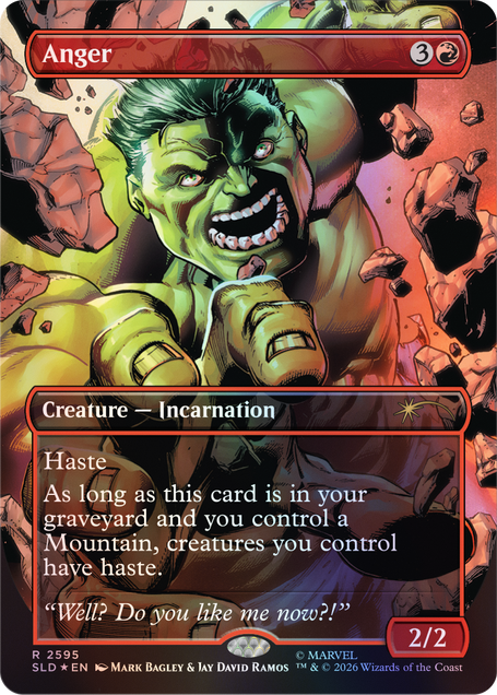 Magic: The Gathering TCG: Secret Lair x Marvel: Hulk SMASH! Foil Edition