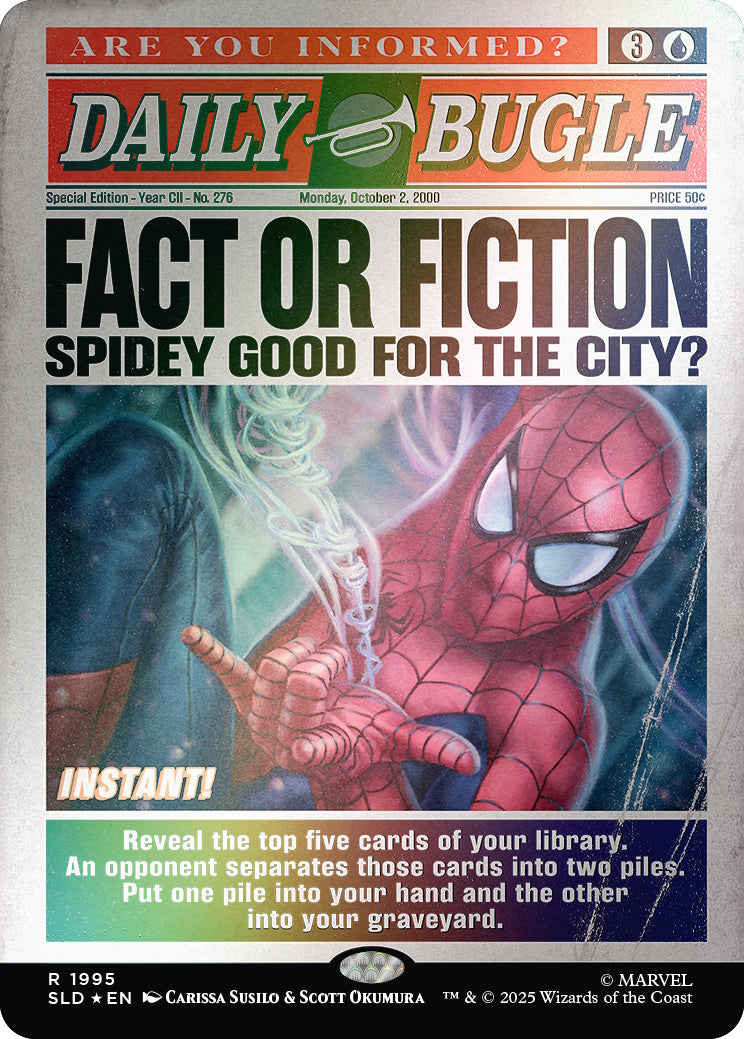Magic: The Gathering TCG: Secret Lair x Marvel's Spider-Man - Daily Bugle Breaking News - Foil Card Game Wizards of the Coast
