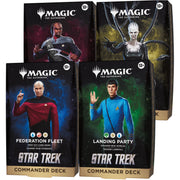 Magic: The Gathering TCG: Star Trek Commander Deck Bundle - Set of 4 Card Game Wizards of the Coast