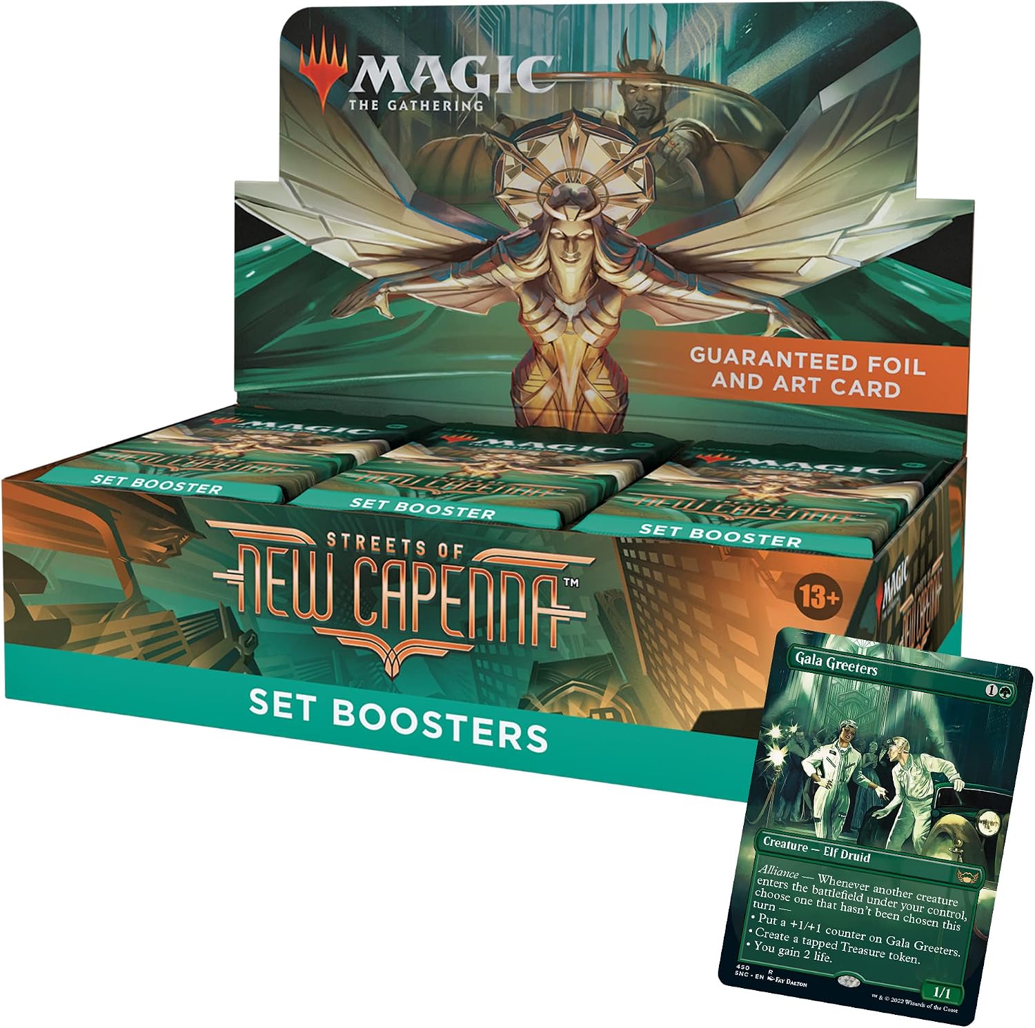 Magic: The Gathering TCG: Streets of New Capenna Set Booster Box Card Game Wizards of the Coast
