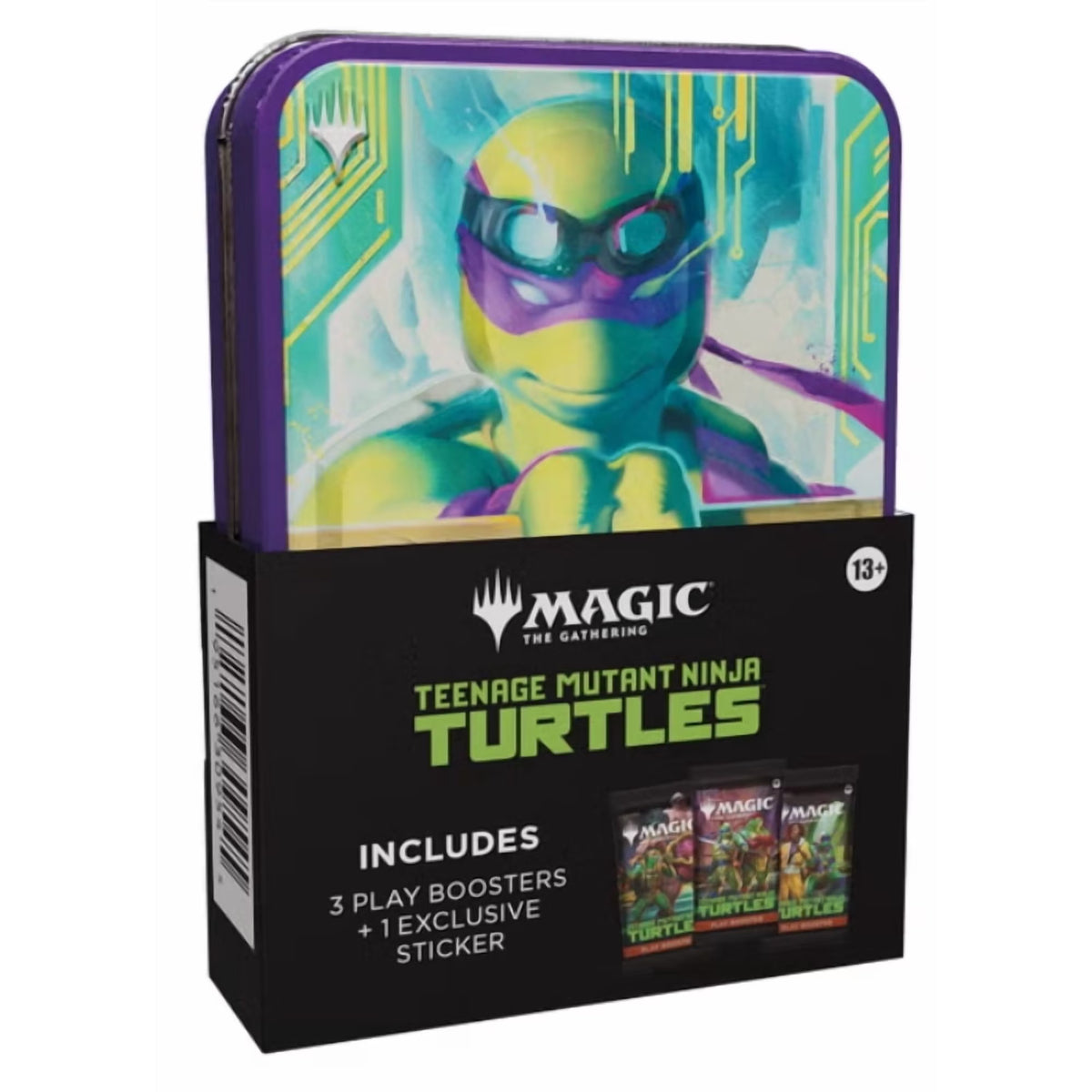 Magic The Gathering TCG: Teenage Mutant Ninja Turtles Universes Beyond Tin Collection Card Game Wizards of the Coast