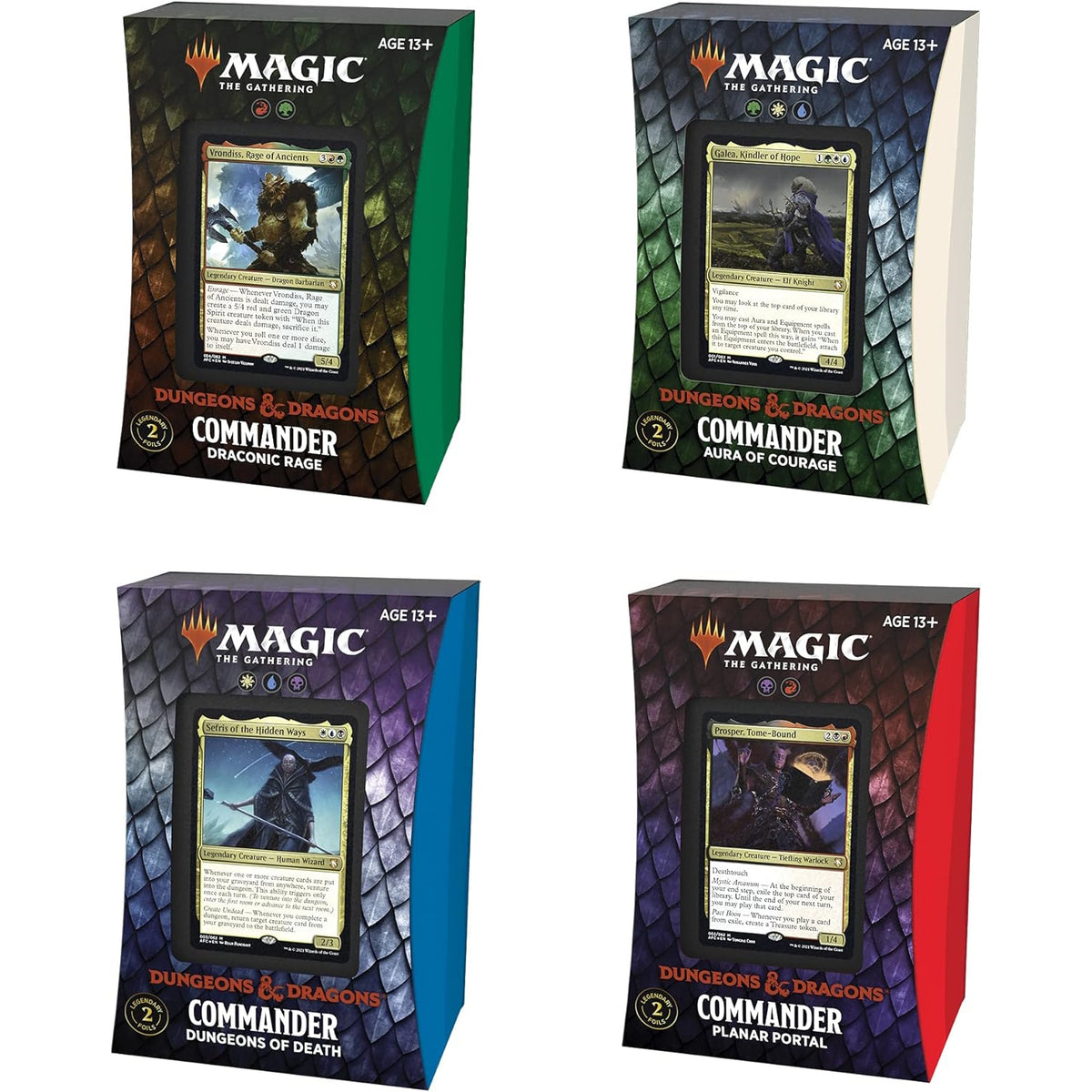 Magic: The Gathering TCG: Adventures in the Forgotten Realms Commander Set - 4 Decks Card Game Wizards of the Coast