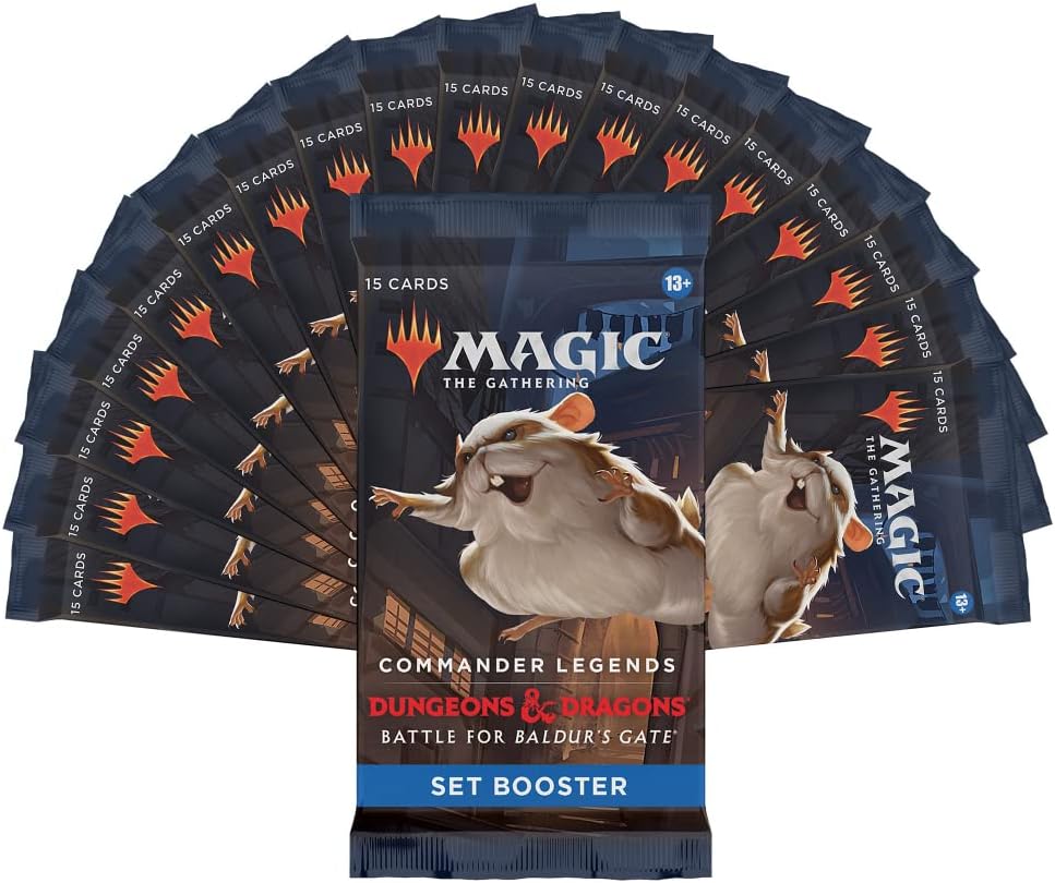 Magic: The Gathering TCG: Commander Legends Battle for Baldur's Gate Set Booster Box - 18 Packs Card Game Wizards of the Coast
