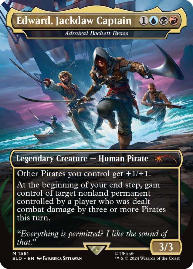 Magic: The Gathering TCG: Secret Lair Assassins Creed Lethal Legends - Rainbow Foil Edition Card Game Wizards of the Coast