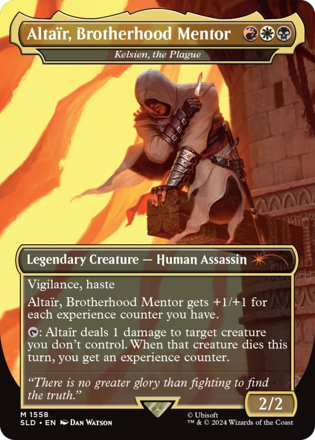 Magic: The Gathering TCG: Secret Lair Assassins Creed Lethal Legends - Rainbow Foil Edition Card Game Wizards of the Coast