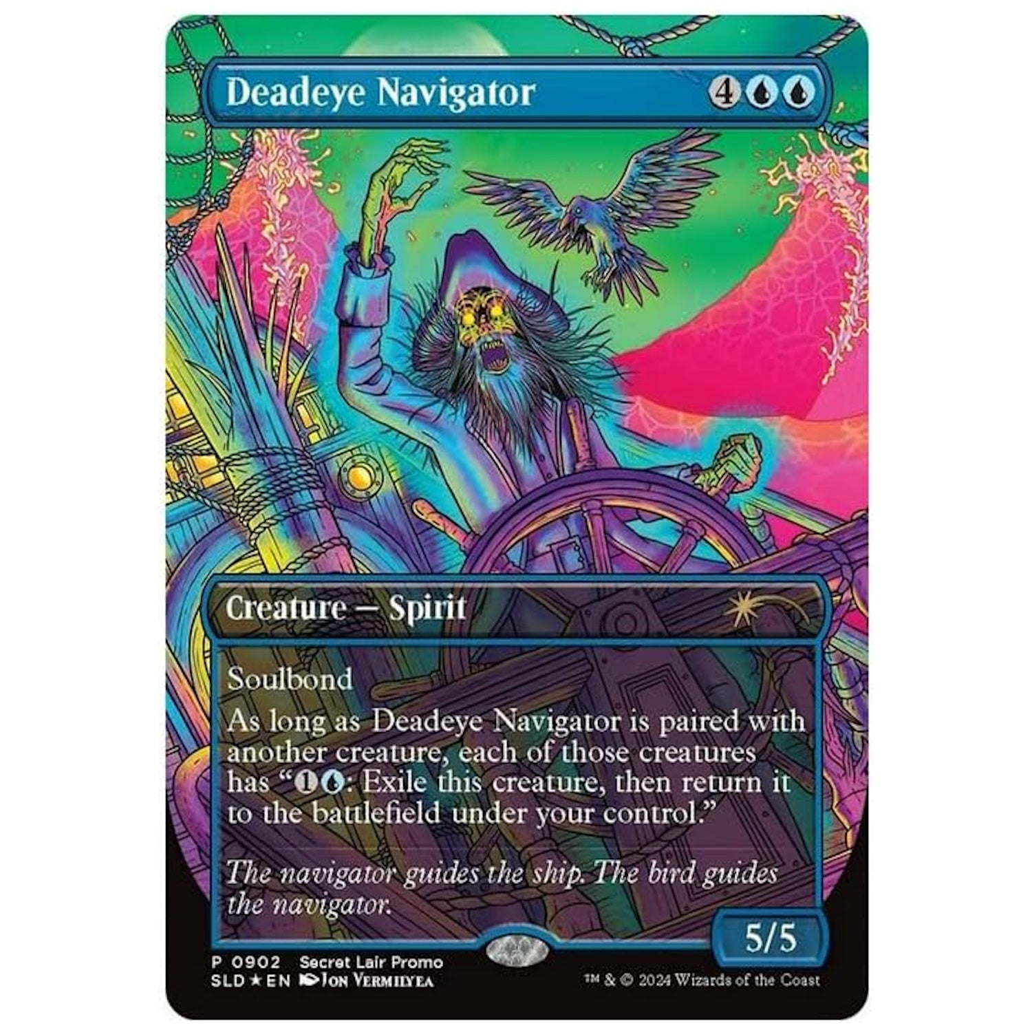 Magic: The Gathering TCG: Secret Lair - Deadeye Navigator - Rainbow Foil Card Game Wizards of the Coast