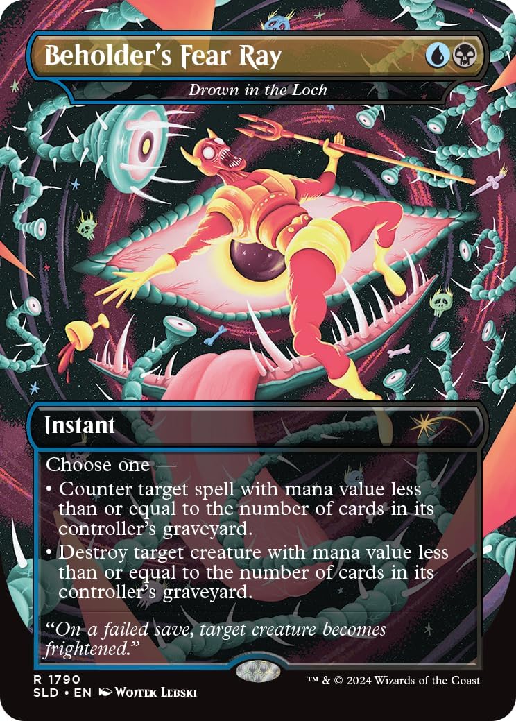 Magic: The Gathering TCG: Secret Lair - Dungeons and Dragons: Death is in the Eyes of the Beholder 1 - Foil Card Game Wizards of the Coast