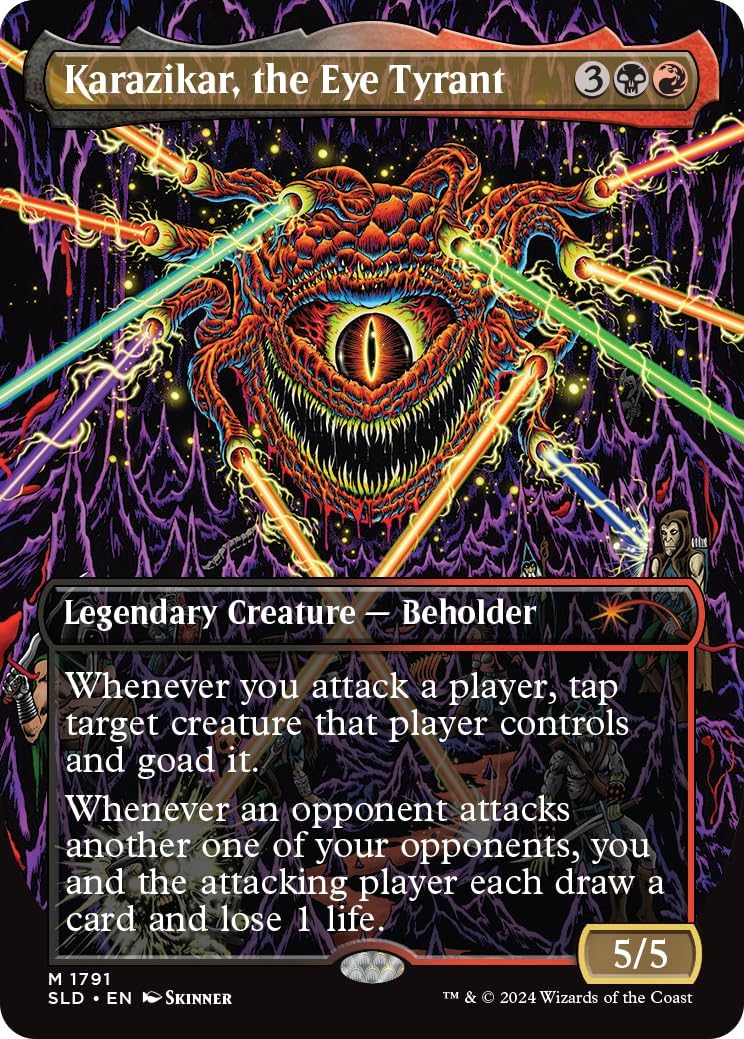Magic: The Gathering TCG: Secret Lair - Dungeons and Dragons: Death is in the Eyes of the Beholder 2 - Foil Card Game Wizards of the Coast