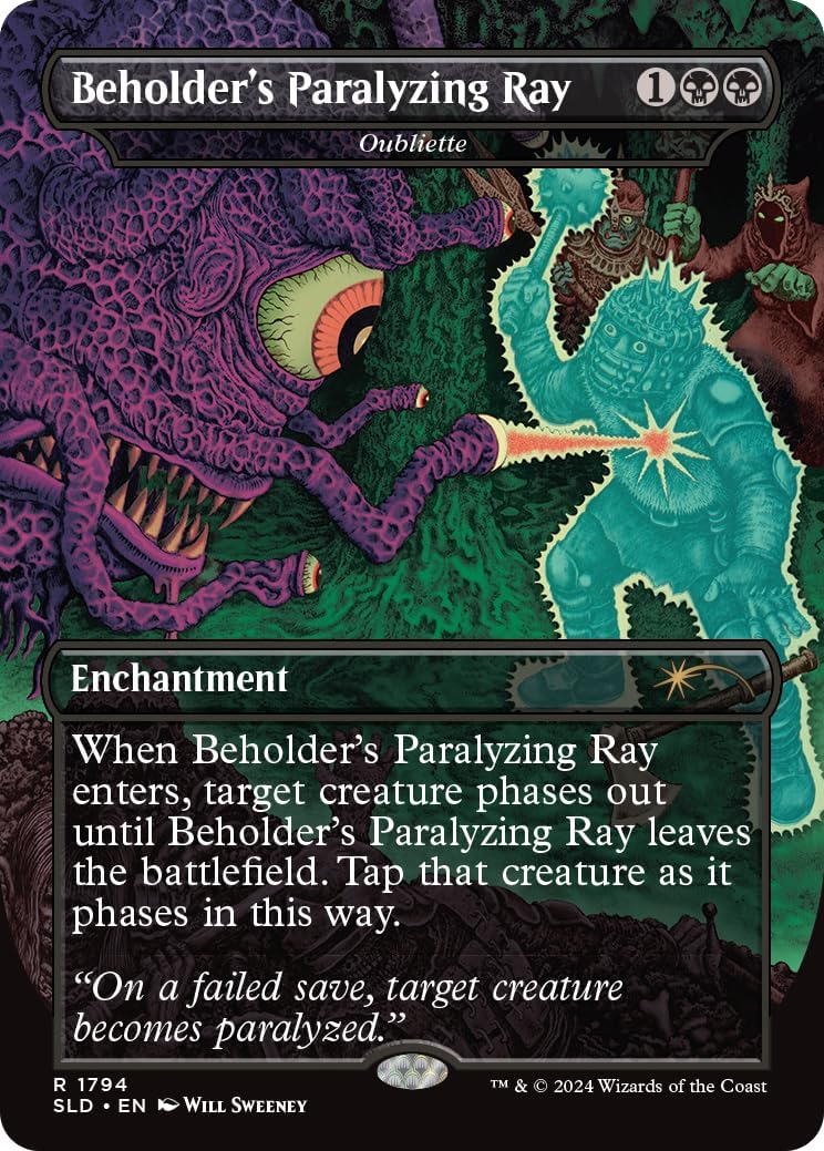 Magic: The Gathering TCG: Secret Lair - Dungeons and Dragons: Death is in the Eyes of the Beholder 2 - Foil Card Game Wizards of the Coast