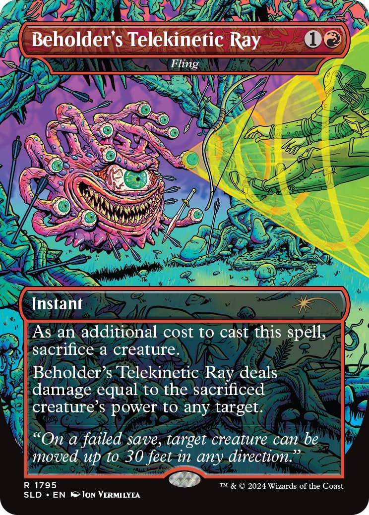Magic: The Gathering TCG: Secret Lair - Dungeons and Dragons: Death is in the Eyes of the Beholder 2 - Foil Card Game Wizards of the Coast