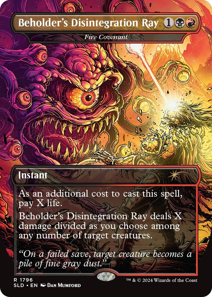 Magic: The Gathering TCG: Secret Lair - Dungeons and Dragons: Death is in the Eyes of the Beholder 2 - Foil Card Game Wizards of the Coast