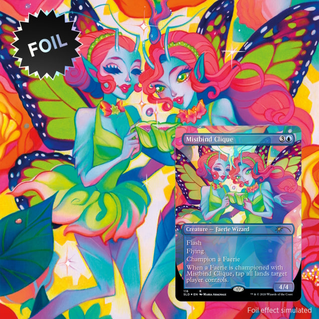 Magic: The Gathering TCG: Secret Lair Faerie, Faerie, Faerie Rad - Foil Card Game Wizards of the Coast