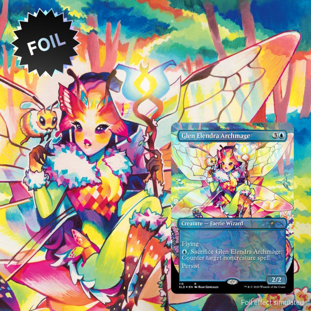 Magic: The Gathering TCG: Secret Lair Faerie, Faerie, Faerie Rad - Foil Card Game Wizards of the Coast