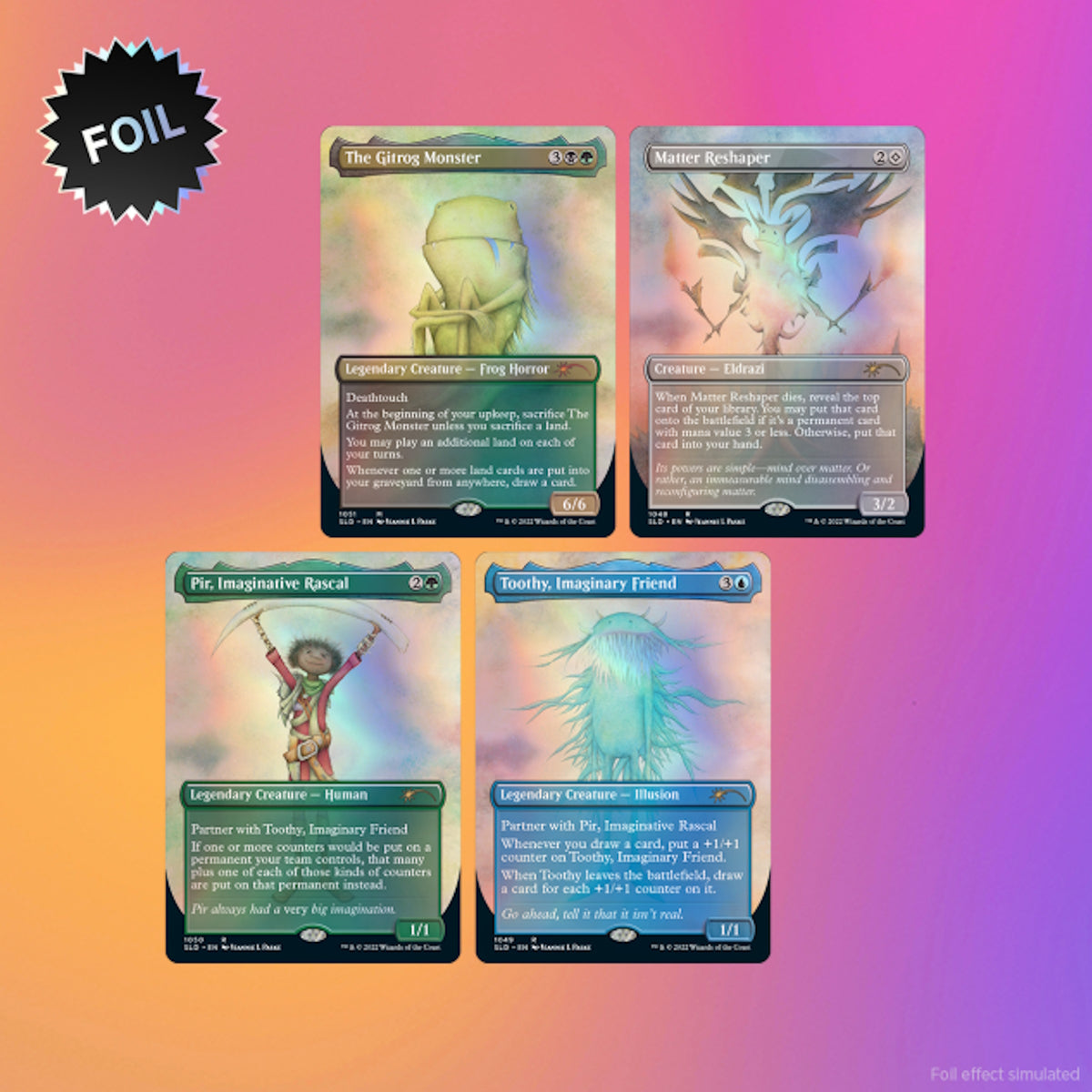 Magic: The Gathering TCG: Secret Lair Imaginary Friends - Foil Card Game Wizards of the Coast
