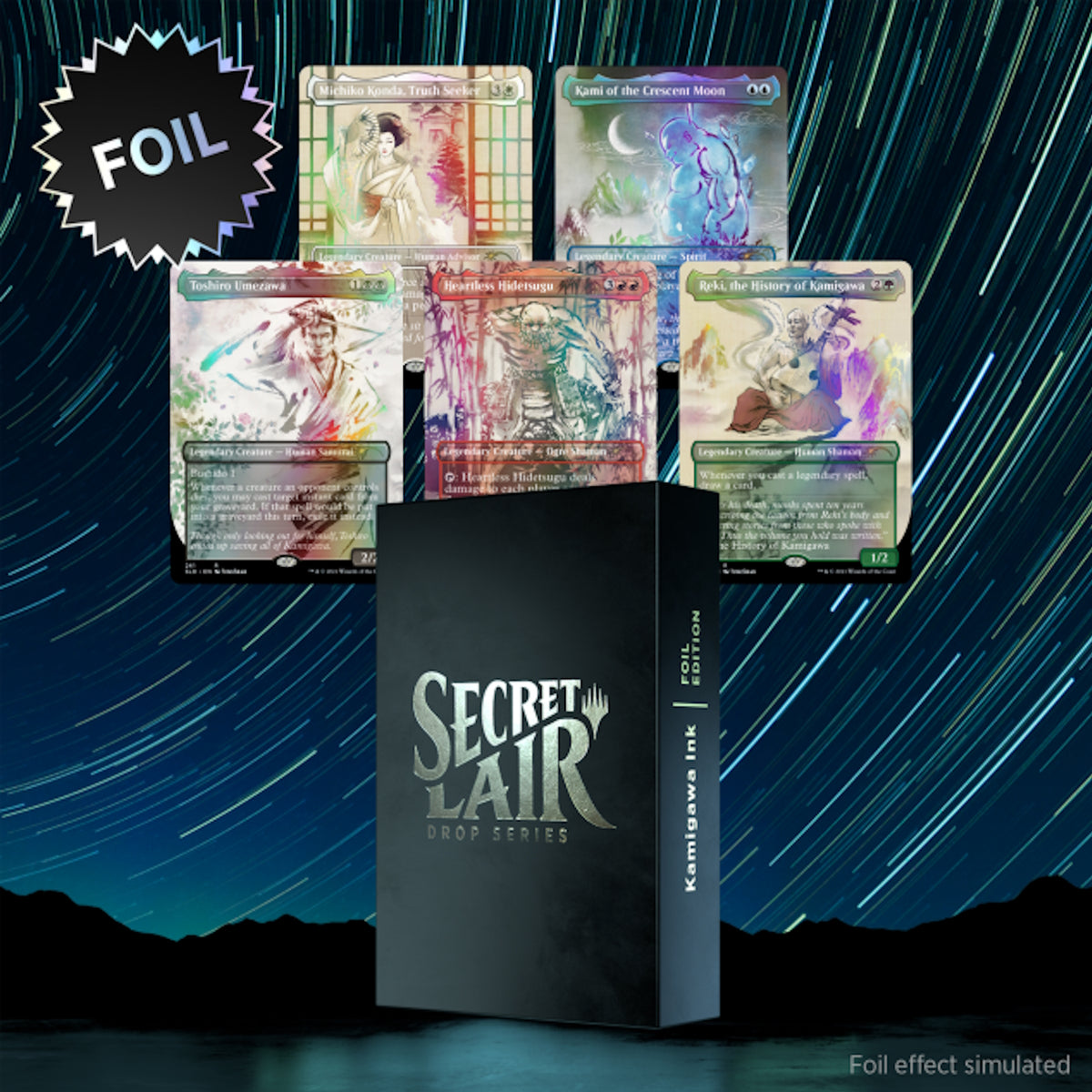 Magic: The Gathering TCG: Secret Lair Kamigawa Ink - Foil Card Game Wizards of the Coast