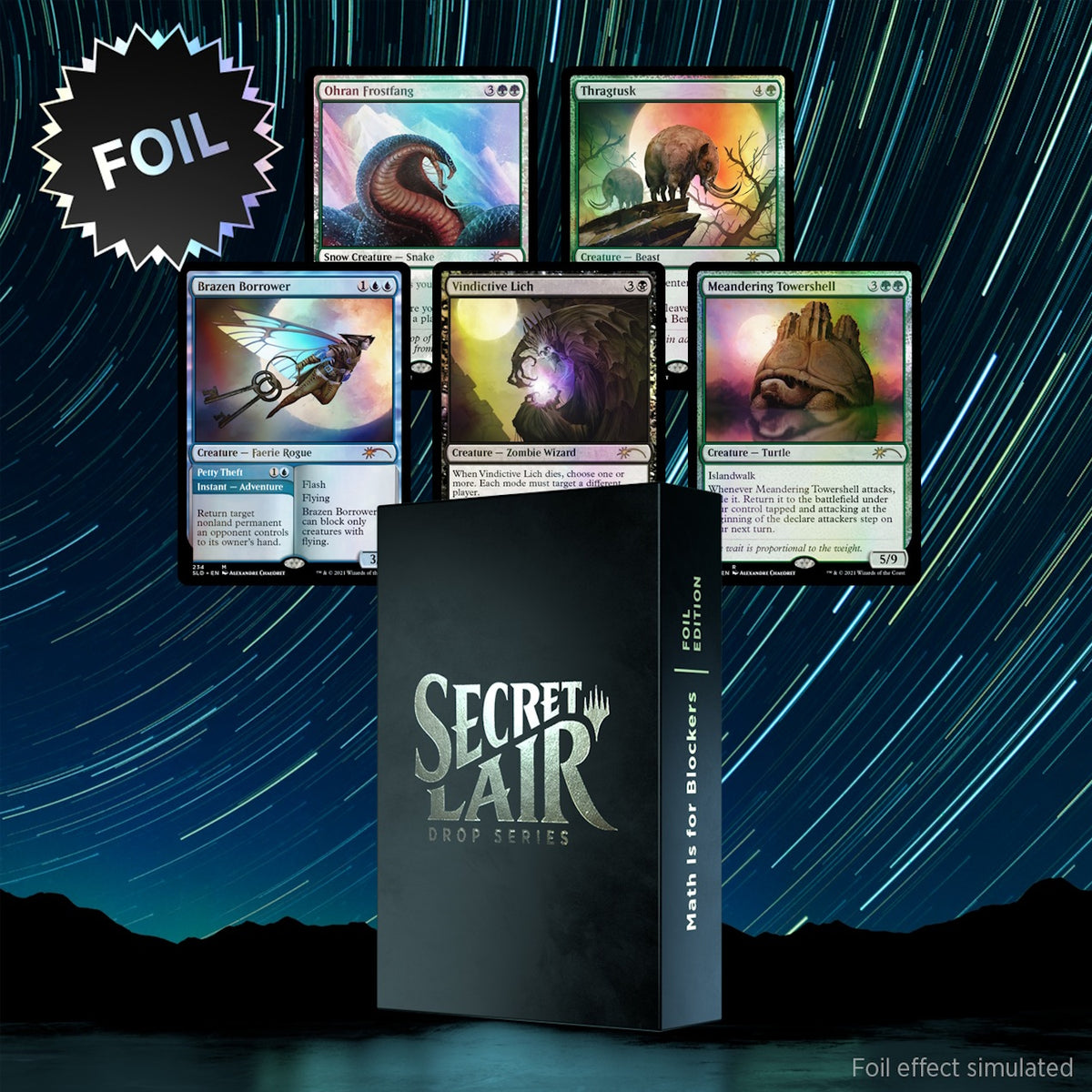 Magic: The Gathering TCG: Secret Lair Math Is For Blockers - Foil Card Game Wizards of the Coast