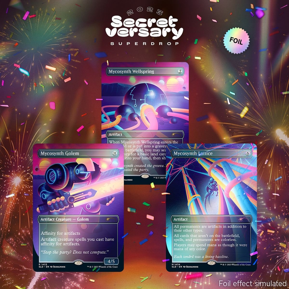 Magic: The Gathering TCG: Secret Lair Mycosynthwave - Foil Card Game Wizards of the Coast