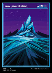 Magic: The Gathering TCG: Secret Lair PixelSnowLands.jpg Card Game Wizards of the Coast