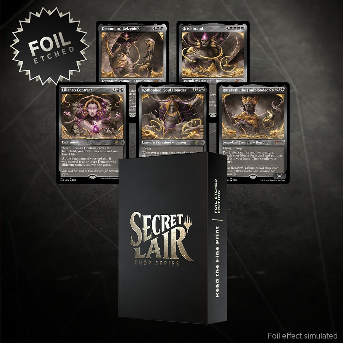 Magic: The Gathering TCG: Secret Lair Read the Fine Print - Foil Etched Card Game Wizards of the Coast