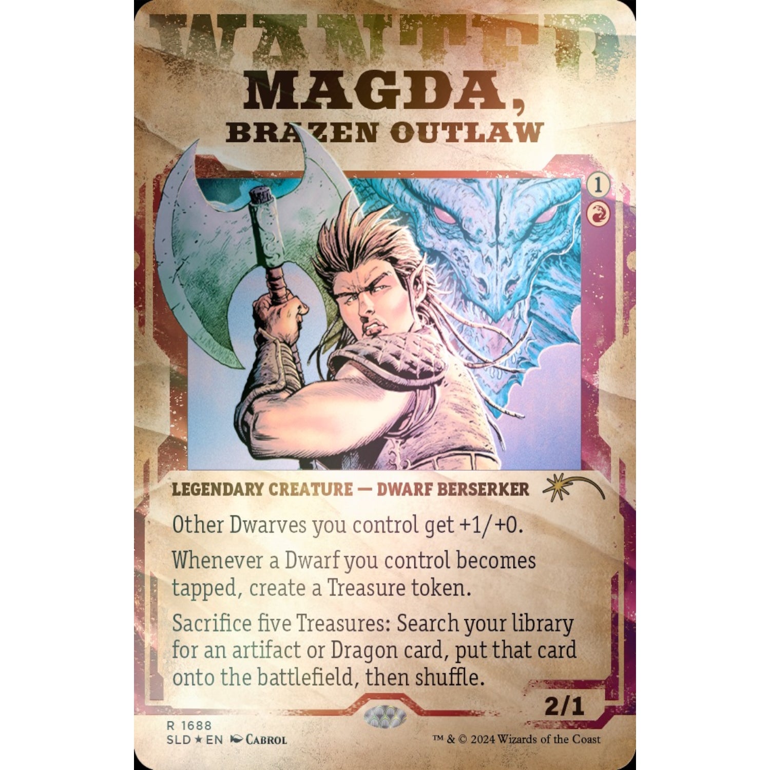 Magic: The Gathering TCG: Secret Lair Showcase: Outlaws of Thunder Junction - Foil Card Game Wizards of the Coast