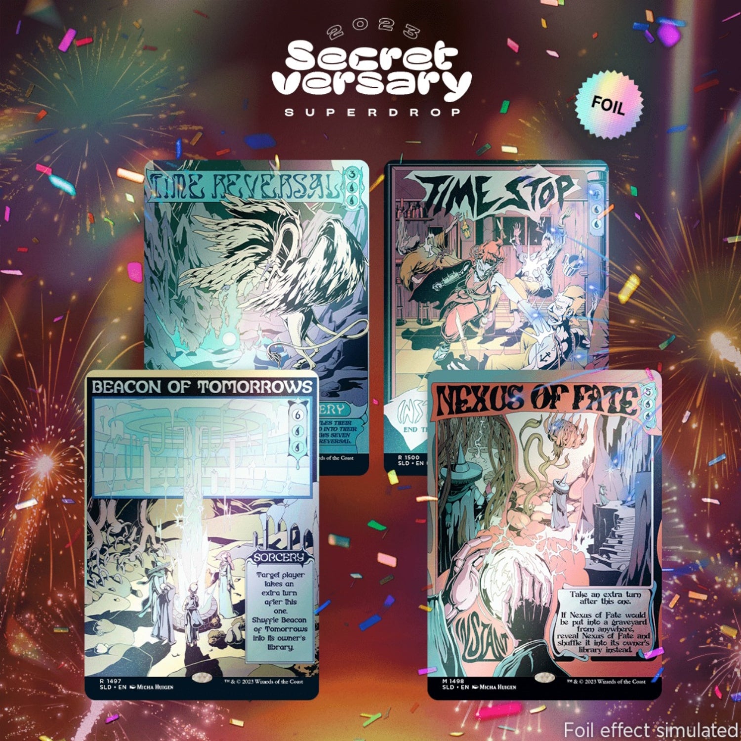 Magic: The Gathering TCG: Secret Lair Tales of the Time Stoppers - Foil Card Game Wizards of the Coast