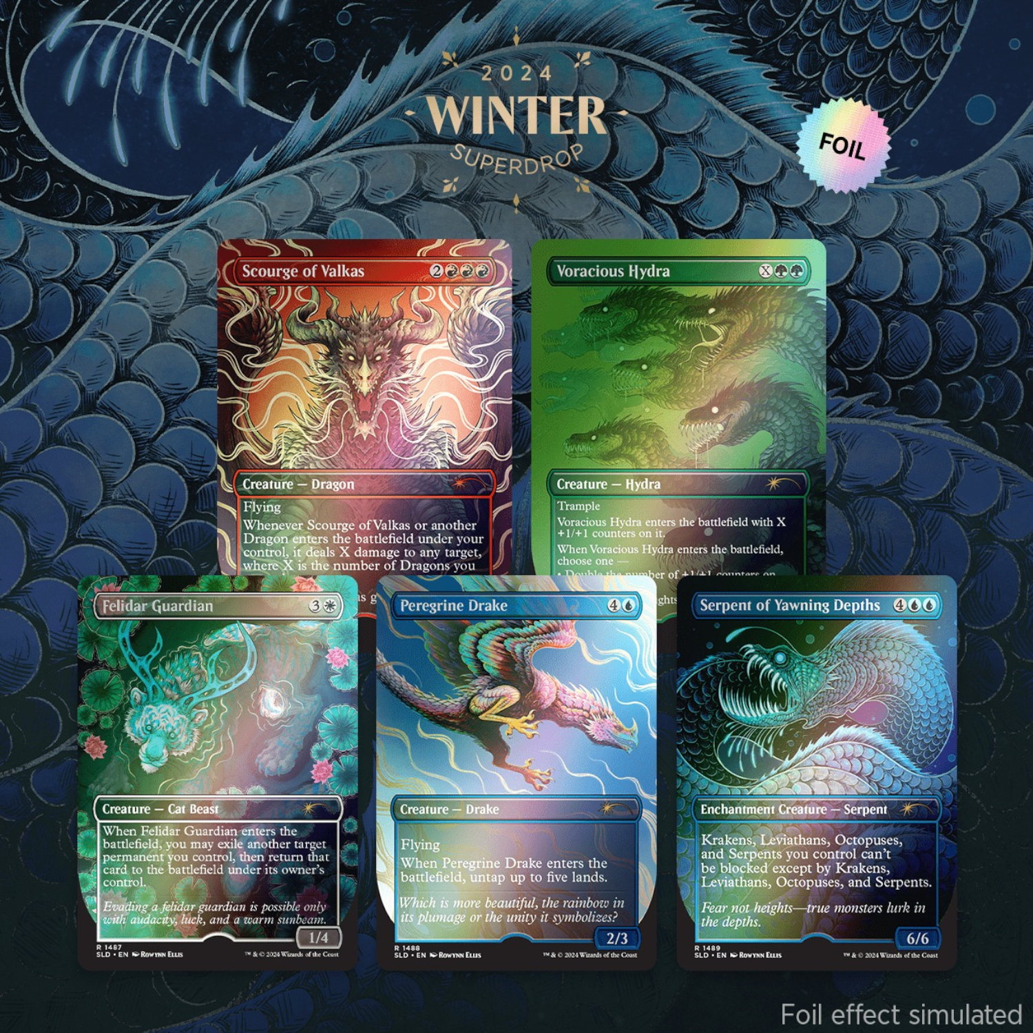 Magic: The Gathering TCG: Secret Lair The Beauty of the Beasts - Foil Card Game Wizards of the Coast