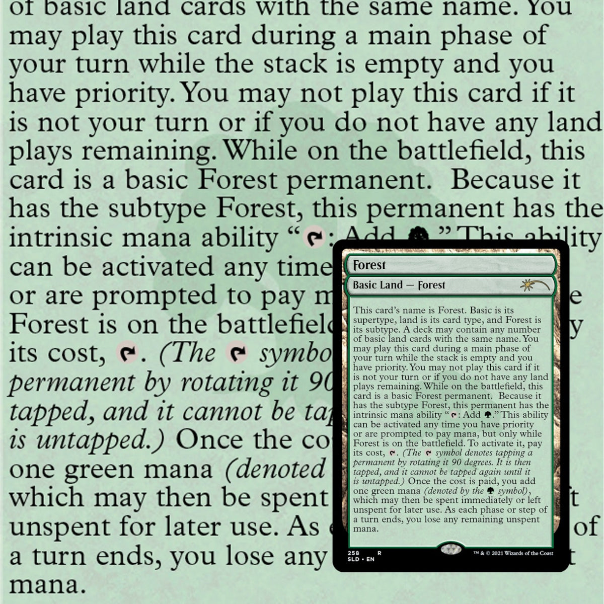 Magic: The Gathering TCG: Secret Lair The Full-Text Lands Card Game Wizards of the Coast