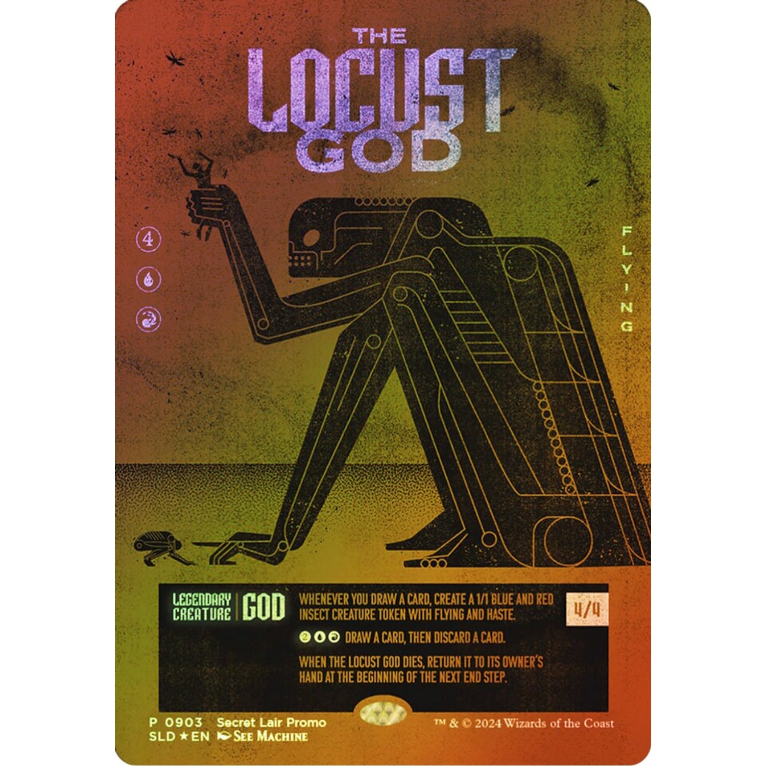 Magic: The Gathering TCG: Secret Lair The Locust God Promo - FOIL Card Game Wizards of the Coast