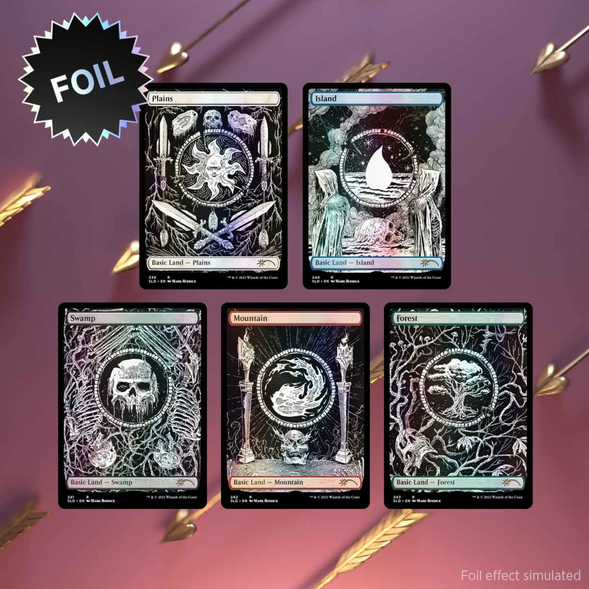 Magic: The Gathering TCG: Secret Lair The Unfathomable Crushing Brutality of Basic Land - Foil Card Game Wizards of the Coast