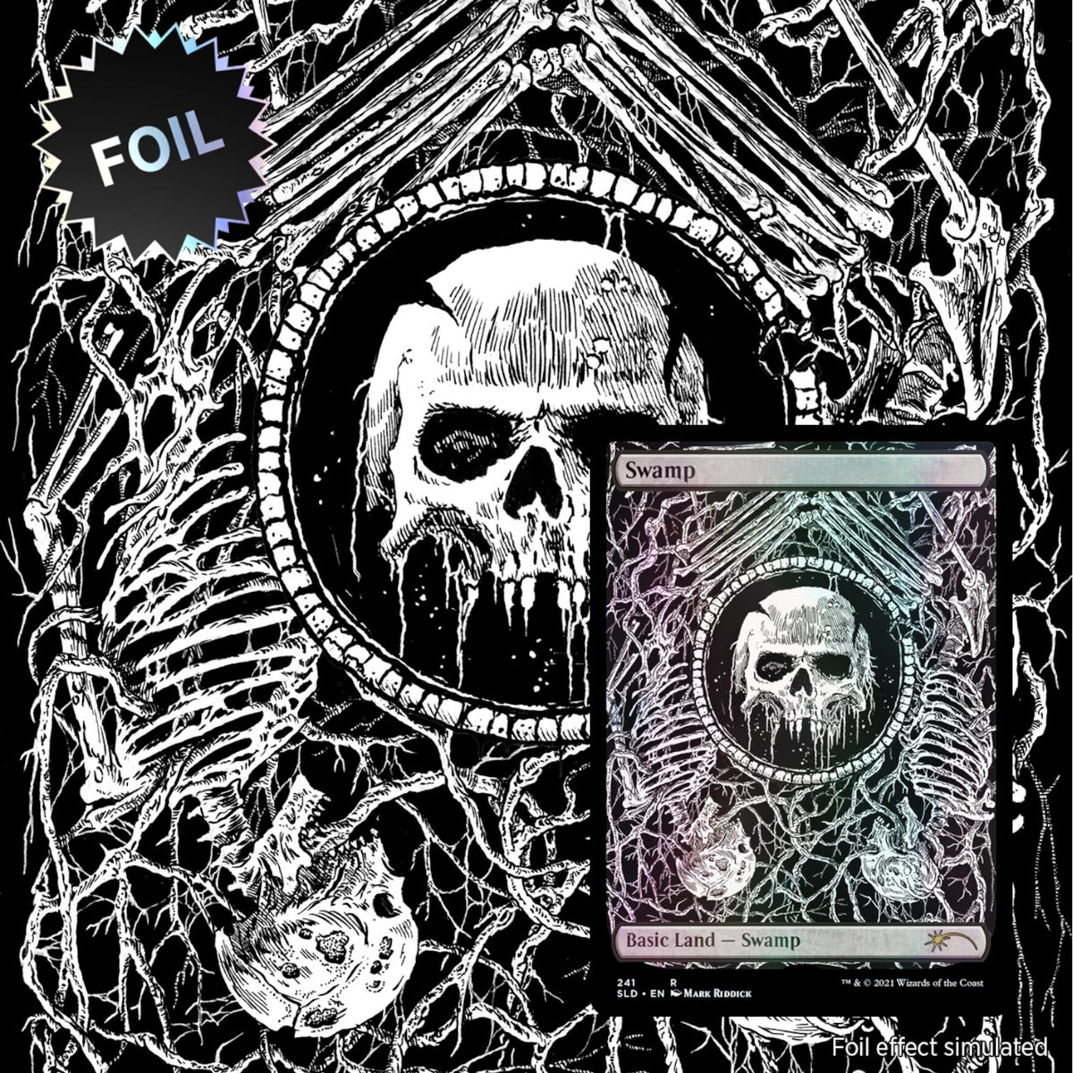 Magic: The Gathering TCG: Secret Lair The Unfathomable Crushing Brutality of Basic Land - Foil Card Game Wizards of the Coast
