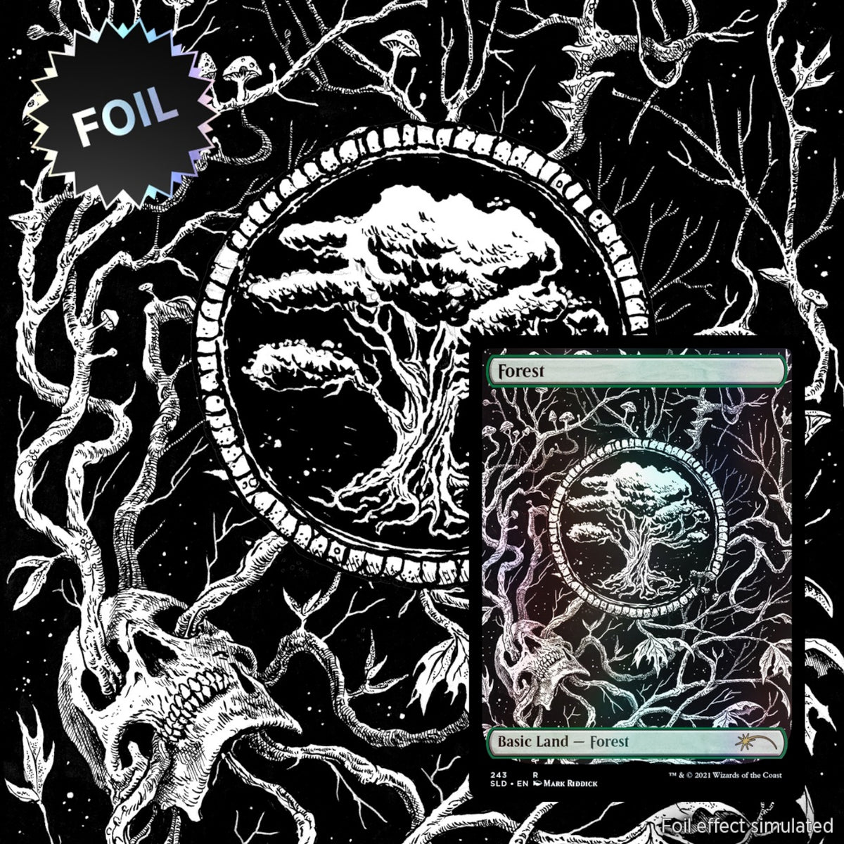 Magic: The Gathering TCG: Secret Lair The Unfathomable Crushing Brutality of Basic Land - Foil Card Game Wizards of the Coast