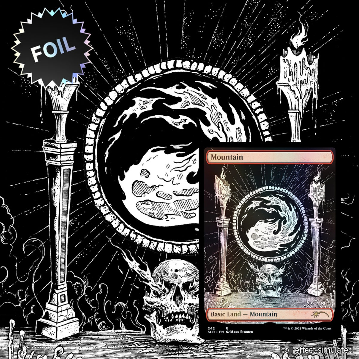 Magic: The Gathering TCG: Secret Lair The Unfathomable Crushing Brutality of Basic Land - Foil Card Game Wizards of the Coast