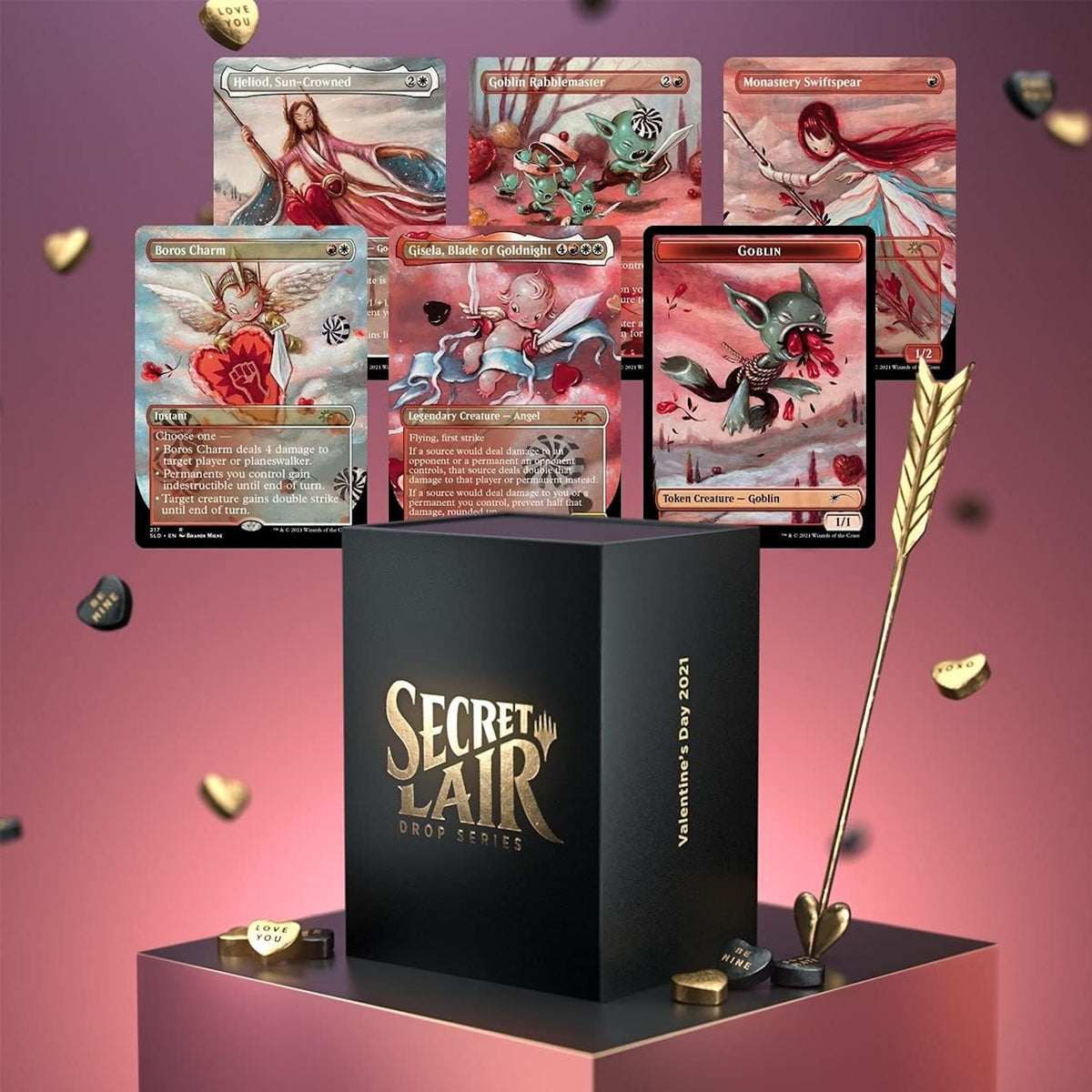 Magic: The Gathering TCG: Secret Lair Valentine's Day 2021 + Your Foil Secret Lair Helio'd Card Pack Card Game Wizards of the Coast
