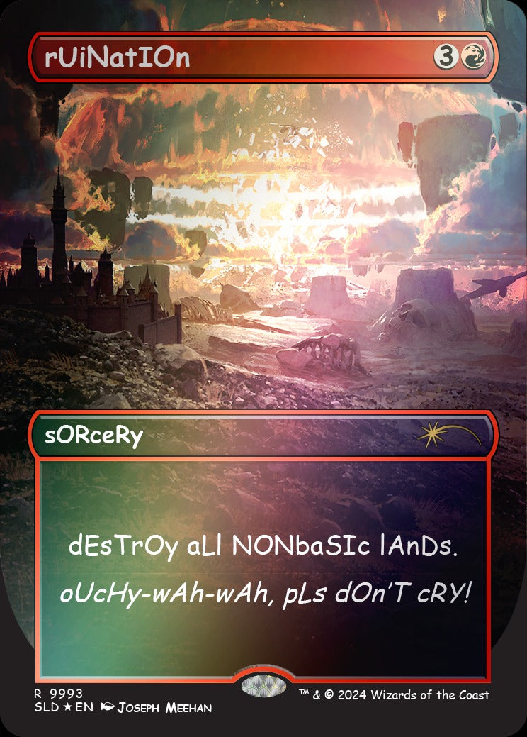 Magic: The Gathering TCG: Secret Lair sAnS mERcY - Foil Card Game Wizards of the Coast
