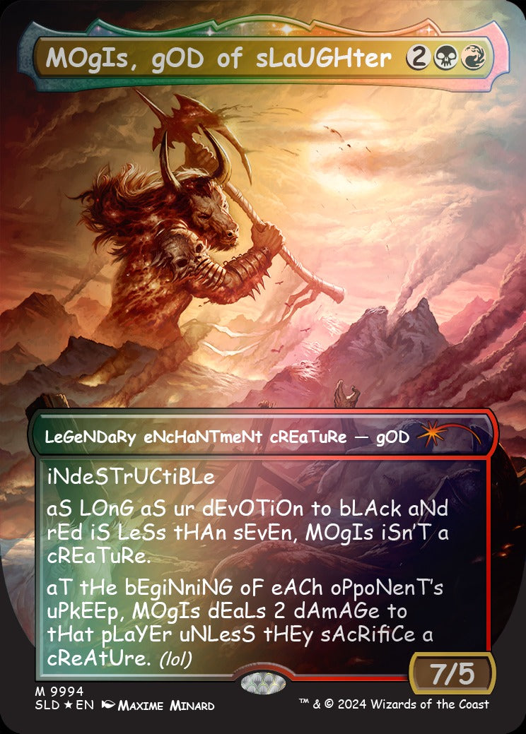 Magic: The Gathering TCG: Secret Lair sAnS mERcY - Foil Card Game Wizards of the Coast