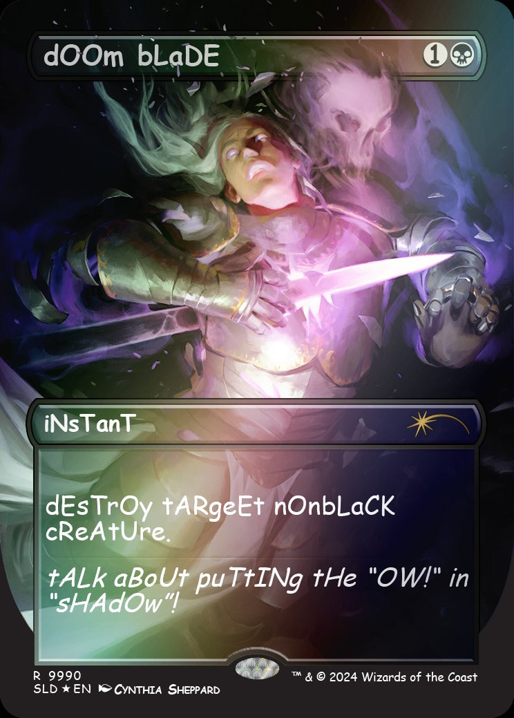 Magic: The Gathering TCG: Secret Lair sAnS mERcY - Foil Card Game Wizards of the Coast