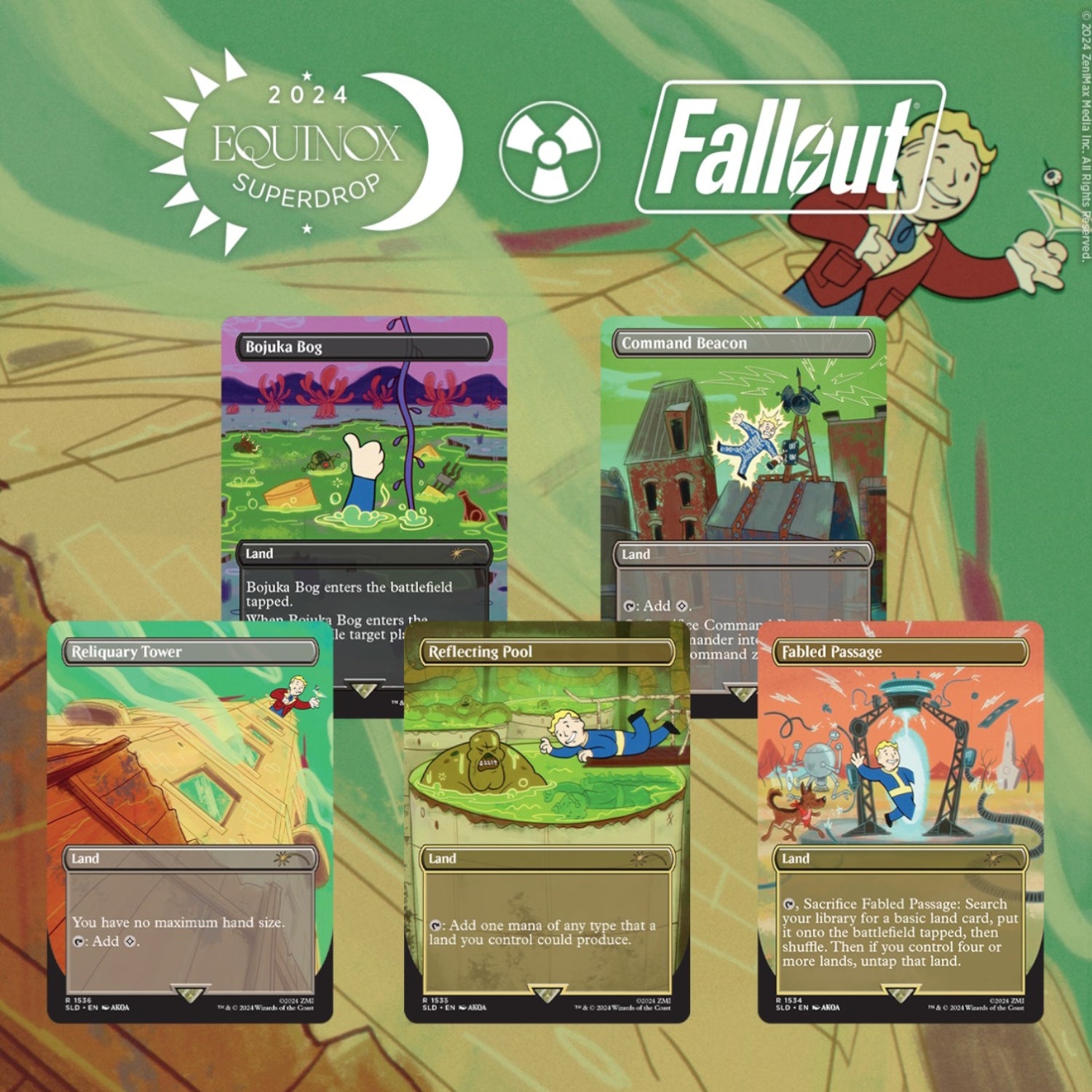 Magic: The Gathering TCG: Secret Lair - Fallout: Points of Interest Card Game Wizards of the Coast