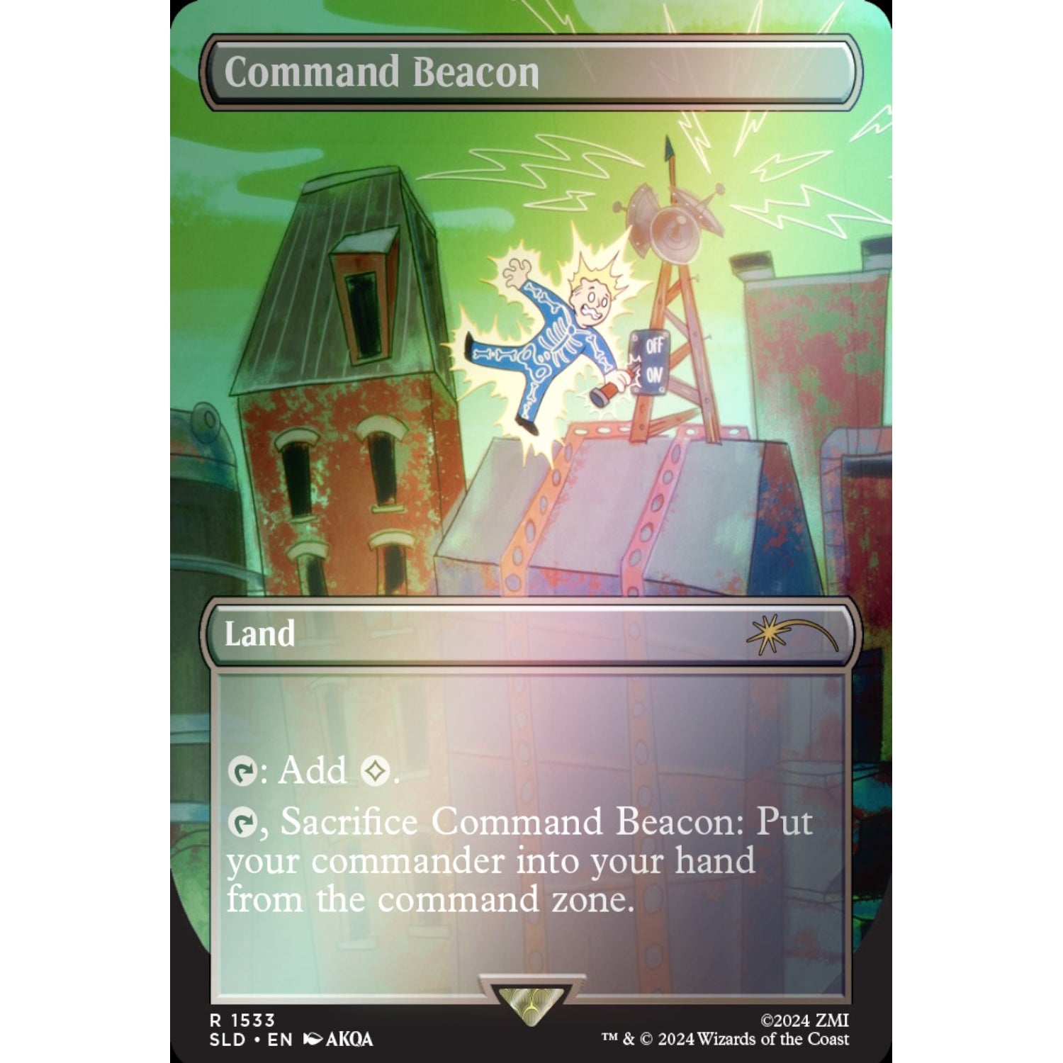 Magic: The Gathering TCG: Secret Lair - Fallout: Points of Interest - Rainbow Foil Card Game Wizards of the Coast