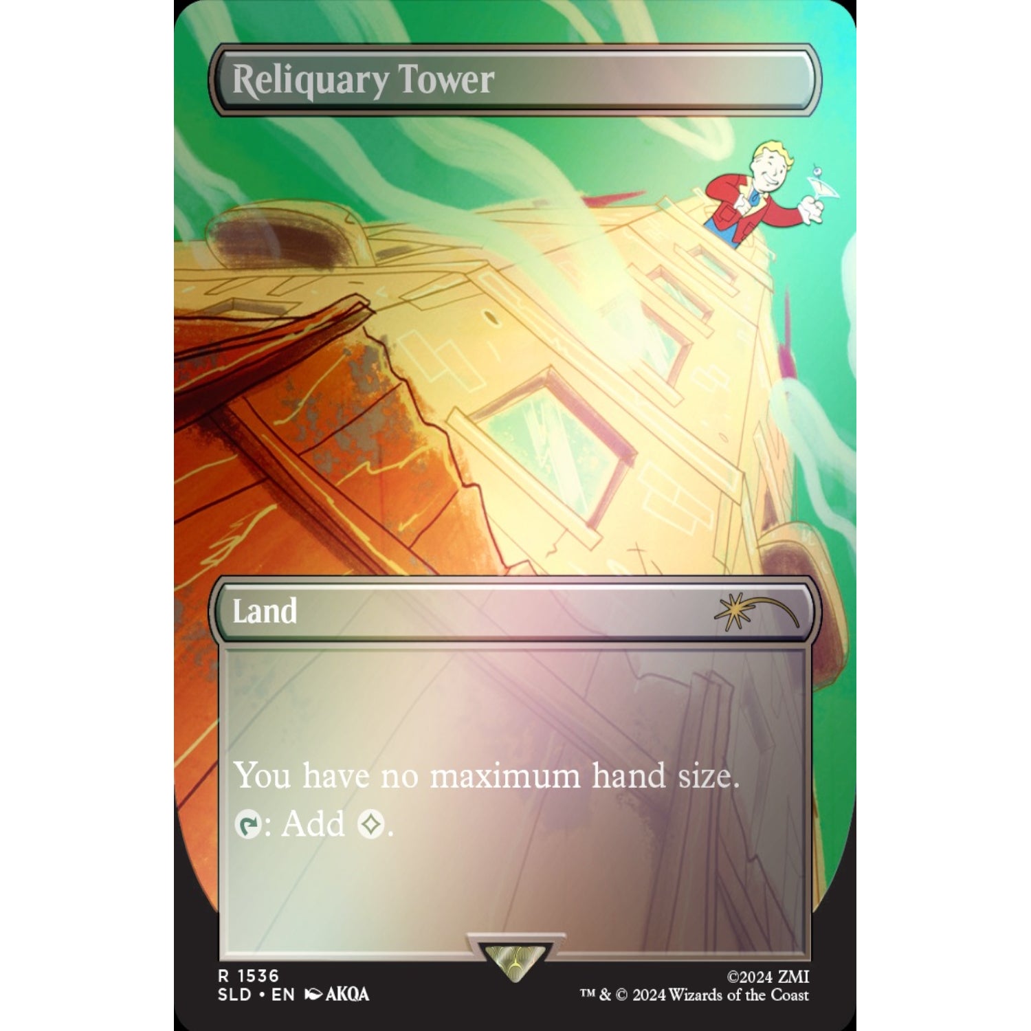Magic: The Gathering TCG: Secret Lair - Fallout: Points of Interest - Rainbow Foil Card Game Wizards of the Coast