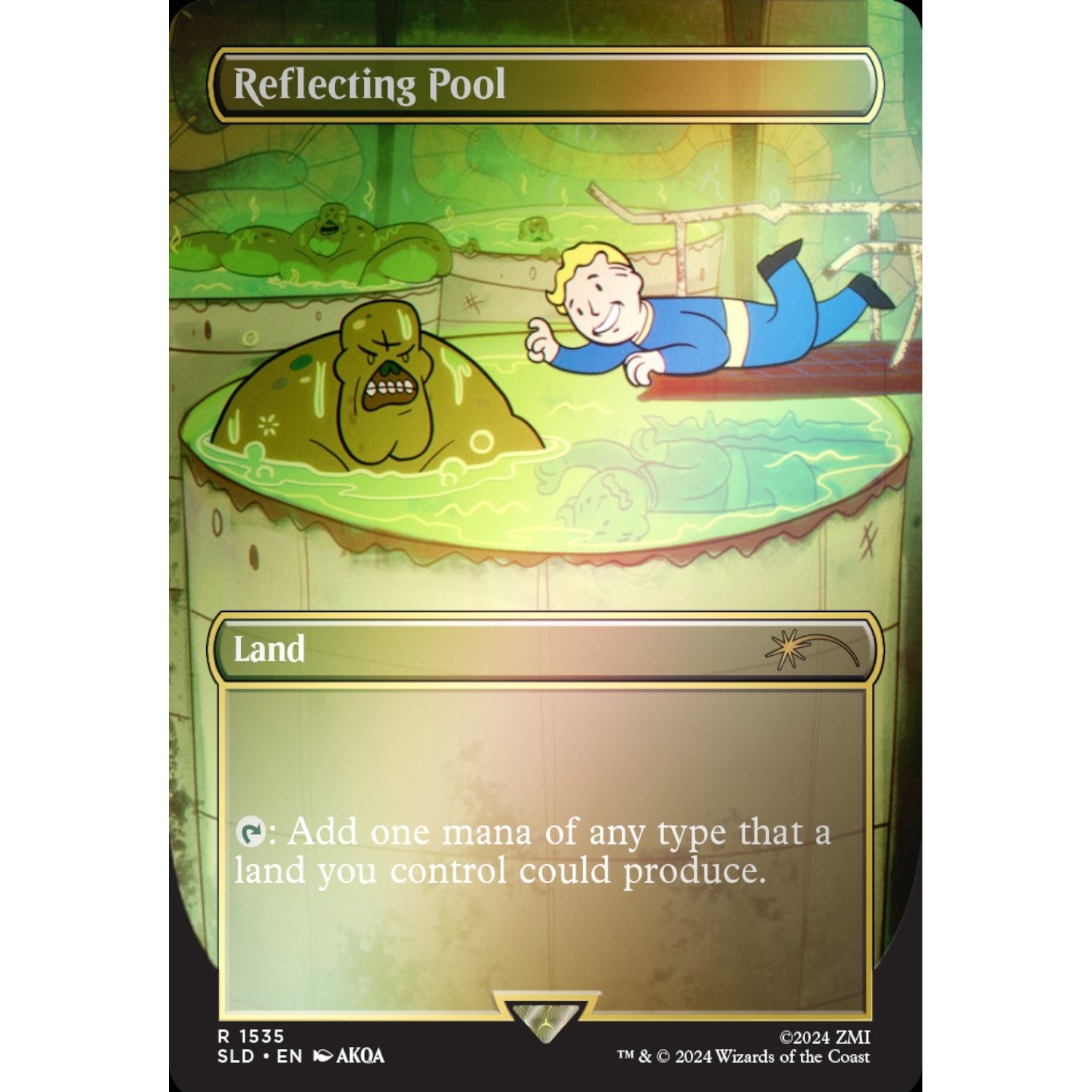 Magic: The Gathering TCG: Secret Lair - Fallout: Points of Interest - Rainbow Foil Card Game Wizards of the Coast