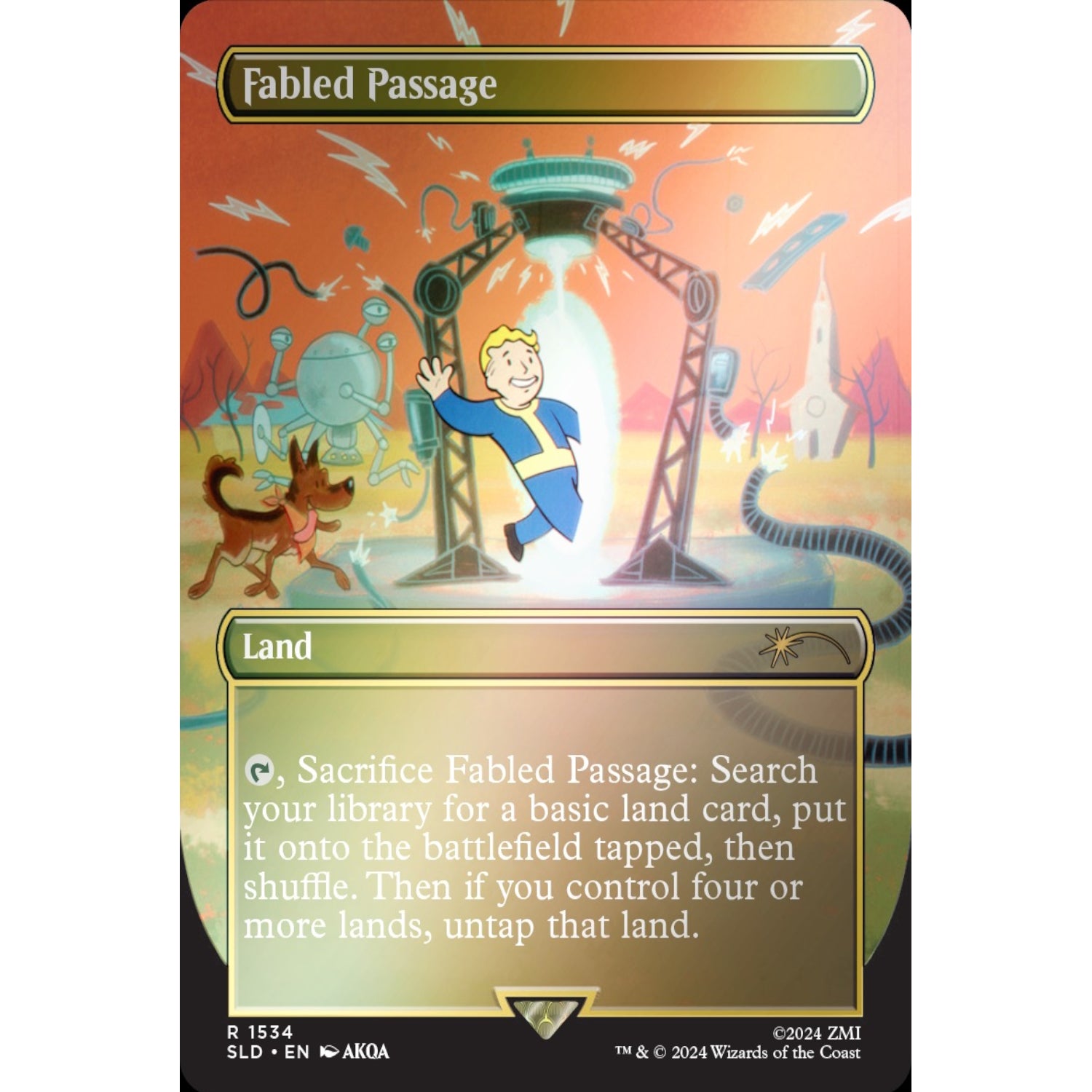 Magic: The Gathering TCG: Secret Lair - Fallout: Points of Interest - Rainbow Foil Card Game Wizards of the Coast