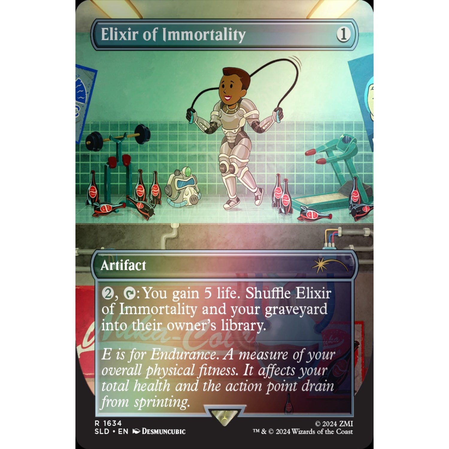Magic: The Gathering TCG: Secret Lair - Fallout: S.P.E.C.I.A.L. - Rainbow Foil Card Game Wizards of the Coast