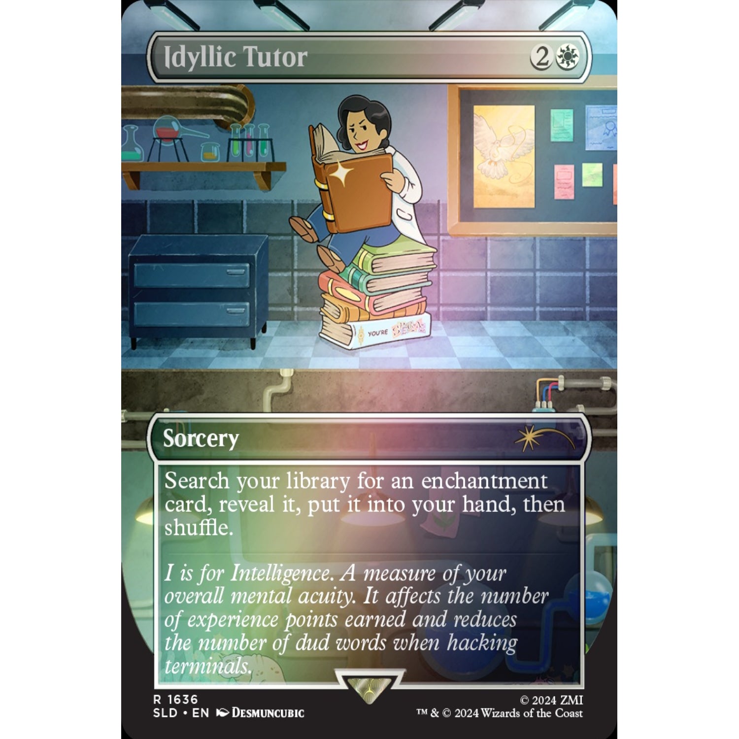 Magic: The Gathering TCG: Secret Lair - Fallout: S.P.E.C.I.A.L. - Rainbow Foil Card Game Wizards of the Coast